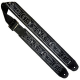 Halloween Ghouls Textile & Leather Guitar Strap