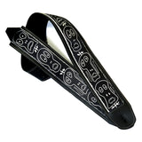 Halloween Ghouls Textile & Leather Guitar Strap