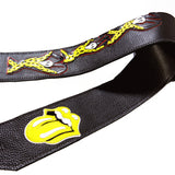 OOAK Stones Voodoo Lounge Leather Guitar Strap #1