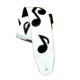 Stevie Ray Vaughan White Notes Guitar Strap Replica