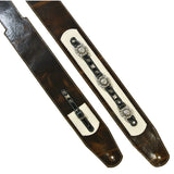 OOAK Brown Concho Pocket Guitar Strap