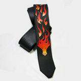 OOAK Dragon Flames Airbrushed Guitar Strap