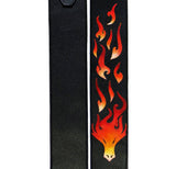 OOAK Dragon Flames Airbrushed Guitar Strap