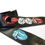 OOAK Rolling Stones Tumbling Dice Guitar Strap 44-55 inches