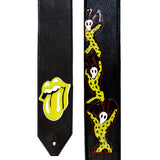 OOAK Stones Voodoo Lounge Leather Guitar Strap #1