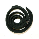 Wide Black Leather Guitar Strap