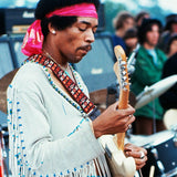 Jimi Hendrix Woodstock Textile & Leather Guitar Strap