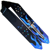 Flames & Sword Custom Guitar Strap