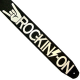 Roc-Kin'-On Custom Guitar Strap-Black