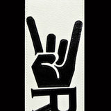 Roc-Kin'-On Custom Guitar Strap-White
