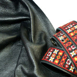 Jimi Hendrix Woodstock Textile & Leather Guitar Strap