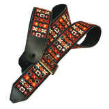 Jimi Hendrix Woodstock Textile & Leather Guitar Strap