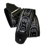 Halloween Ghouls Textile & Leather Guitar Strap