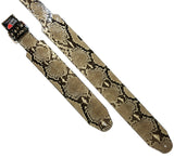 Python Snake skin guitar strap. Randy Rhoads Replica guitar strap full length