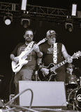Roc-Kin'-On band members with custom leather Jeri Hart Guitar Straps 