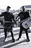 Roc-Kin'-On band members with custom leather Jeri Hart Guitar Straps 