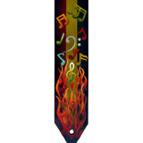 Notes A-Fire! Custom Guitar Strap