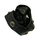 Thin Black Concho Guitar Strap