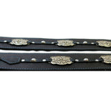 PS LE of 2 Blue Stitched Filigree Guitar Strap *RSL