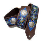 OOAK Textile and Concho Guitar Strap
