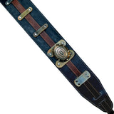 Blue Concho Guitar Strap OOAK