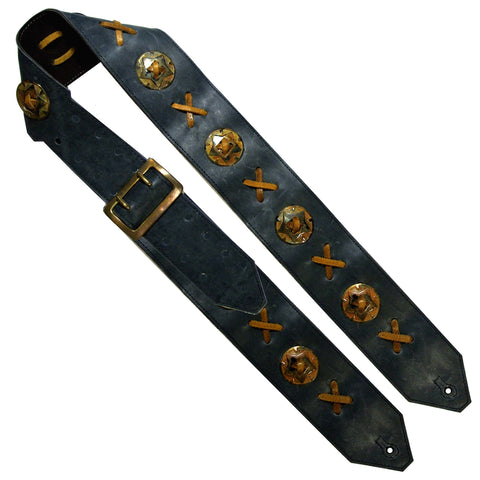 Blue Rusted Guitar Strap