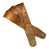 OOAK Western Boot Skulls Guitar Strap