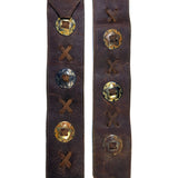 PS Wide Brown Concho Guitar Strap Imperfect *S