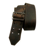Thin Brown Leather Guitar Strap