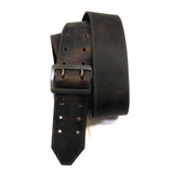 Thin Brown Leather Guitar Strap