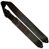 PS Wide Burgundy-Brown Pebble Grain Leather Guitar Strap-RSL-Pre-order