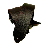 PS Wide Burgundy-Brown Pebble Grain Leather Guitar Strap-RSL-Pre-order