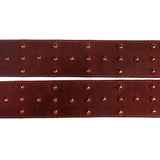 OOAK Burgundy & Copper Domes Guitar Strap
