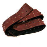 OOAK Burgundy & Copper Domes Guitar Strap