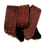 OOAK Burgundy & Copper Domes Guitar Strap