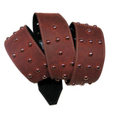 OOAK Burgundy & Copper Domes Guitar Strap