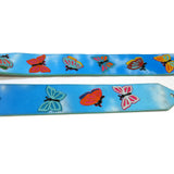 Po Mia's Butterfly Sky Custom Guitar Strap-#2- 2.75"- IN STOCK!