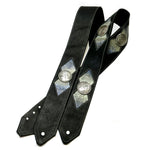 OOAK Crackle Paint & Concho Guitar Strap