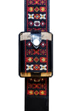 custom wireless transmitter pocket snap-on atttachment system with a matching Jimi Hendrix replica guitar strap 