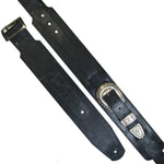 Black Buckle Guitar Strap OOAK