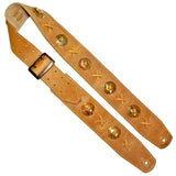PS Only One Gold Concho Guitar Strap-Long length