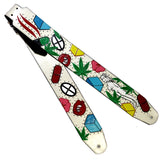 PS OOAK Gram Parsons Nudie Suit Guitar Strap-LSD- *R *S