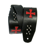 OOAK Knights Templar Guitar Strap-Sample Sale #2