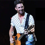 Jake owen wearing Jeri Hart guitar straps Stingray custom guitar strap.