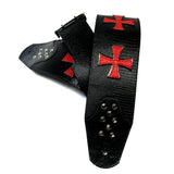 OOAK Knights Templar Guitar Strap-Sample Sale #2
