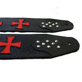 OOAK Knights Templar Guitar Strap-Sample Sale #2