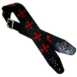 OOAK Knights Templar Guitar Strap-Sample Sale #2