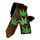 Marijuana Leaves Custom Guitar Strap