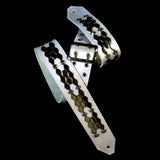 Megan Maroney Custom Silver Guitar Strap with Swarovski Crystals by Jeri Hart