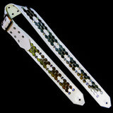 Megan Maroney Custom Silver Guitar Strap with Swarovski Crystals by Jeri Hart
